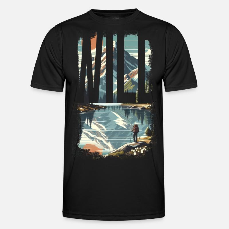 WILD EXPLORE - Men's Functional T-Shirt - black