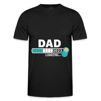 DAD 2023 loading... - Männer Funktions-T-Shirt - Schwarz - Vorne - AI Model Male 178 dark (178cm)