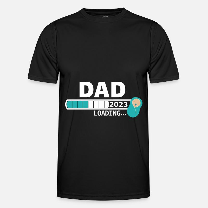 DAD 2023 loading... - Männer Funktions-T-Shirt - Schwarz