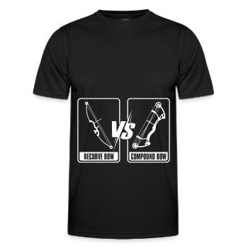 Tir à l’arc Flèche Tir à l’arc Tir à l’arc - T-shirt sport Homme - noir - Devant - AI Model Male 178 dark (178cm)