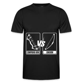 Tir à l’arc Flèche Tir à l’arc Tir à l’arc - T-shirt sport Homme - noir - Devant - AI Model Male 178 dark (178cm)