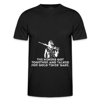 Gold Mining Gold Mine - Men's Functional T-Shirt - black - Front - AI Model Male 178 dark (178cm)