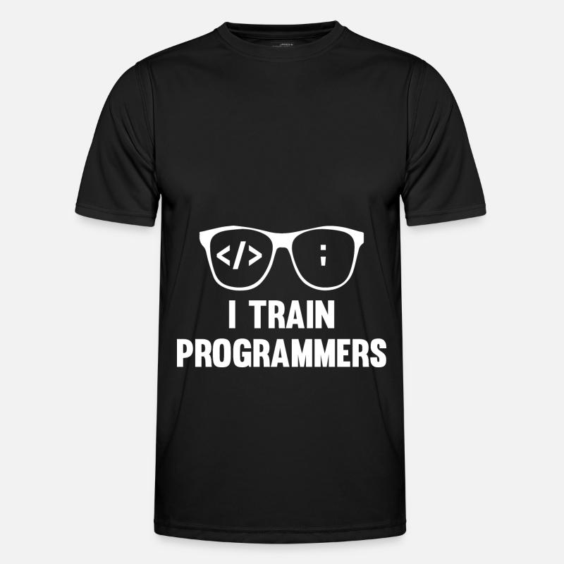 Programmierer Coder Software Entwickler - Männer Funktions-T-Shirt - Schwarz