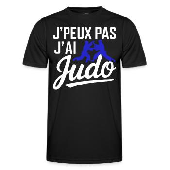 Ich kann nicht, ich kann Judo haben - Männer Funktions-T-Shirt - Schwarz - Vorne - AI Model Male 178 dark (178cm)