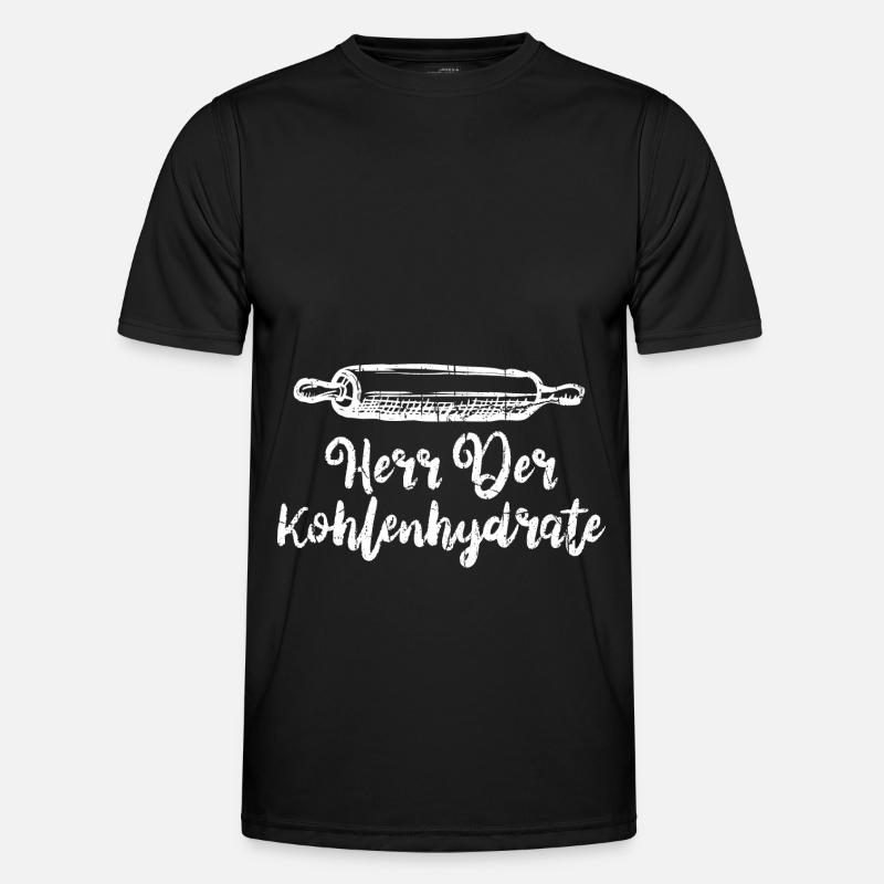 Bäcker Backen Konditor - Männer Funktions-T-Shirt - Schwarz