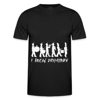 Spielmannszug Fanfarenzug Trommeln Trommler - Männer Funktions-T-Shirt - Schwarz - Vorne - AI Model Male 178 dark (178cm)