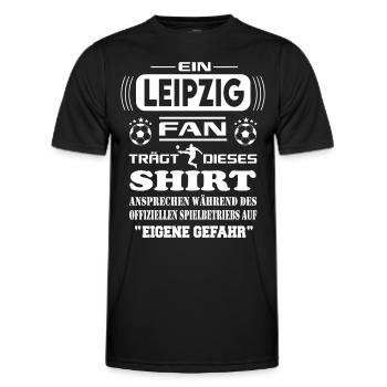 Fußball Fan Fussballverein Leipzig - Männer Funktions-T-Shirt - Schwarz - Vorne - AI Model Male 178 dark (178cm)