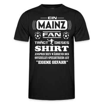 Fußball Fan Fussballverein Mainz - Männer Funktions-T-Shirt - Schwarz - Vorne - AI Model Male 178 dark (178cm)