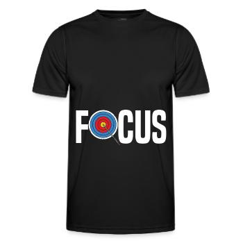 Tir à l’arc Flèche Tir à l’arc Tir à l’arc - T-shirt sport Homme - noir - Devant - AI Model Male 178 dark (178cm)