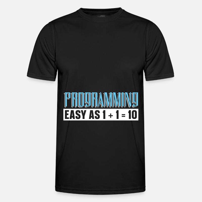 Programmierer Coder Software Entwickler - Männer Funktions-T-Shirt - Schwarz
