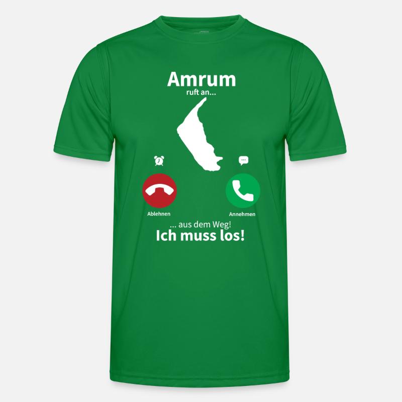 Amrum ruft an... Männer Funktions-T-Shirt