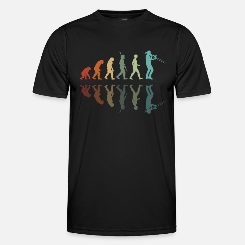Trombonist Evolution - Men's Functional T-Shirt - black