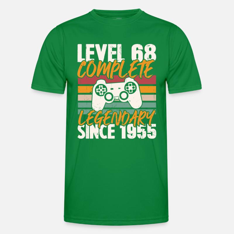 Geburtstagsgeschenk, Level 68 Complete 1955 Männer Funktions-T-Shirt