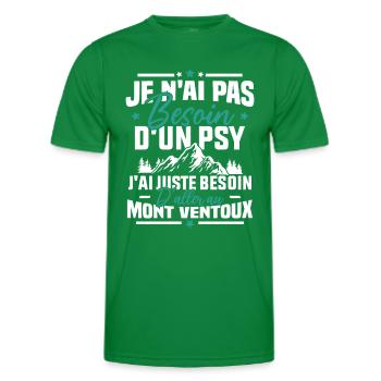 J'ai juste besoin d'aller au mont ventoux Humour - T-shirt sport Homme - vert - Devant - AI Model Male 178 dark (178cm)