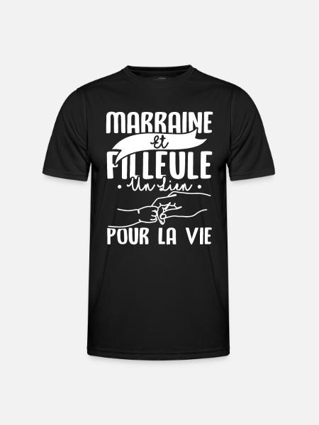 Marraine et filleule - T-shirt sport Homme - noir