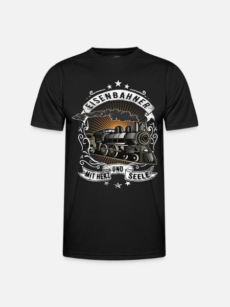 Railroad railway workers - Men's Functional T-Shirt - black