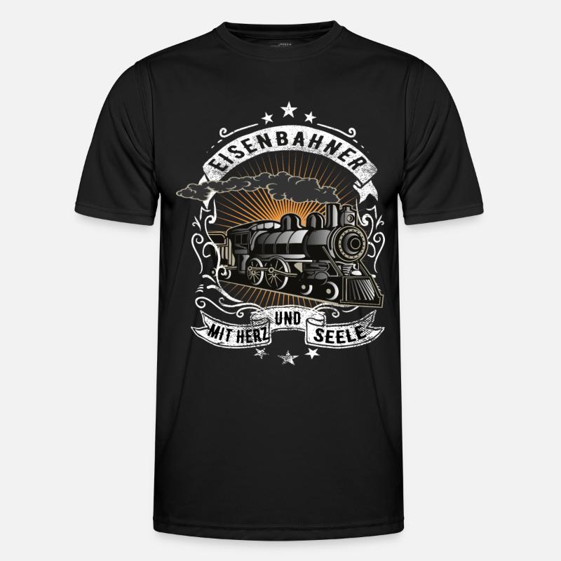 Railroad railway workers - Men's Functional T-Shirt - black