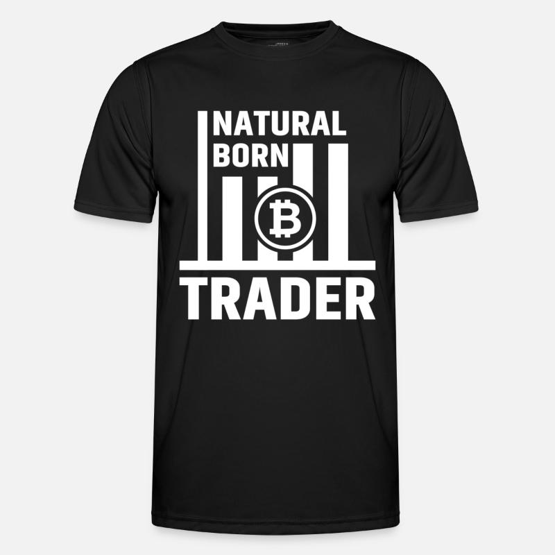 Bitcoin Trader Trading BTC - Men's Functional T-Shirt - black