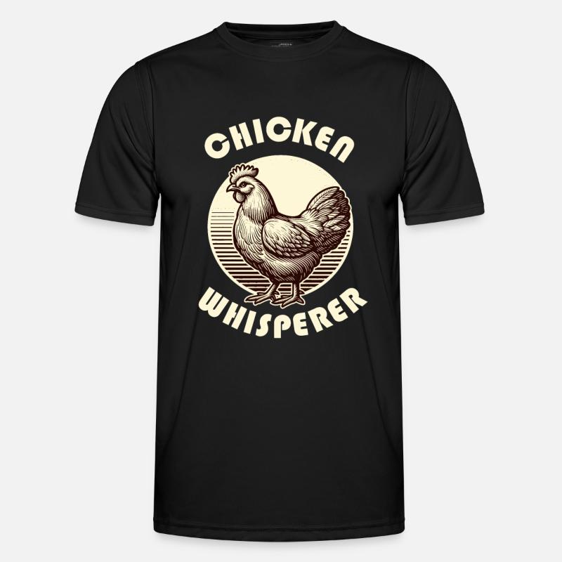 Huhn Hühner Hühner Flüsterer Hühnerstall Bauernhof - Männer Funktions-T-Shirt - Schwarz