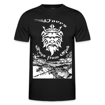 Jouets Waves de Dieu - T-shirt sport Homme - noir - Devant - AI Model Male 178 dark (178cm)