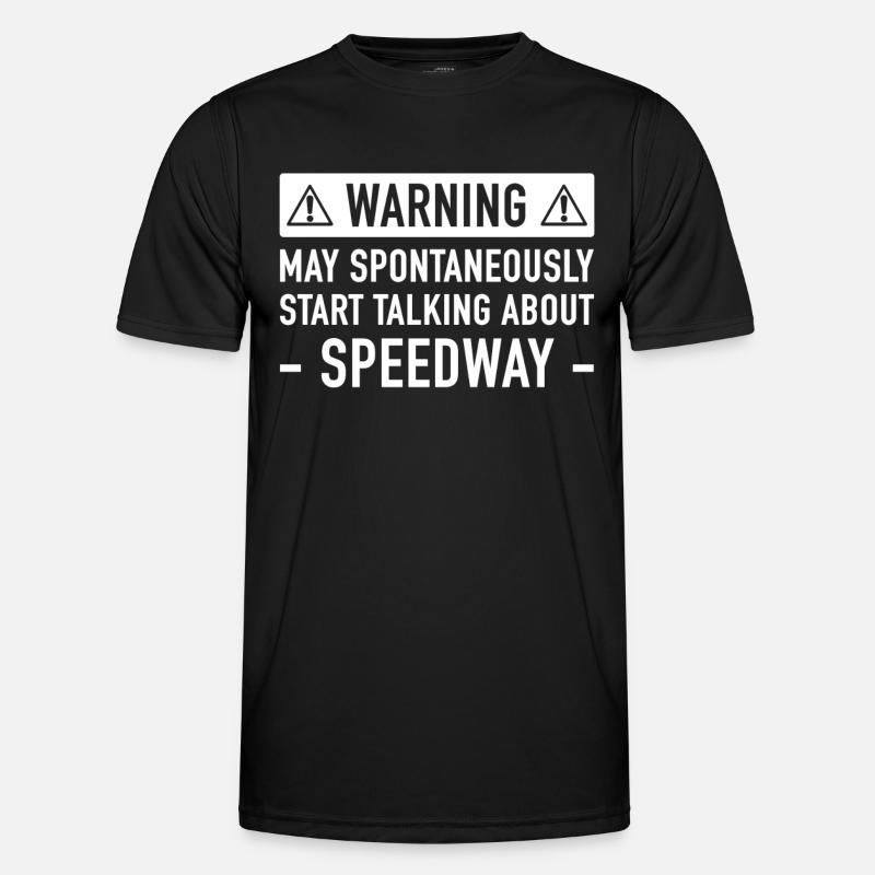 Funny Speedway Gift Idea - Men's Functional T-Shirt - black
