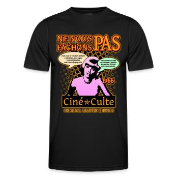 ne nous fâchons pas 1966 - T-shirt sport Homme - noir - Devant - AI Model Male 178 dark (178cm)