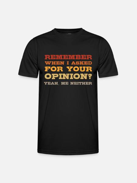 Funny Sorüche Retro - Men's Functional T-Shirt - black