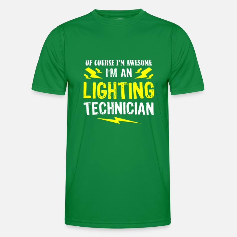 Cadeau de technicien d'éclairage T-shirt sport Homme