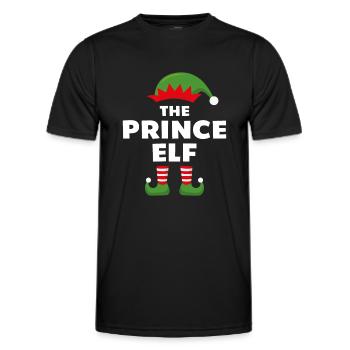 The Prince Elf - Men's Functional T-Shirt - black - Front - AI Model Male 178 dark (178cm)