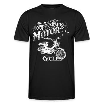 Moped Moped Cult Bike Vintage - Men's Functional T-Shirt - black - Front - AI Model Male 178 dark (178cm)