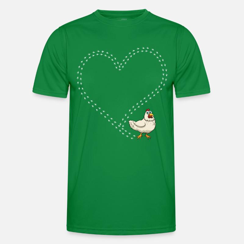 Chicken Huhn Männer Funktions-T-Shirt