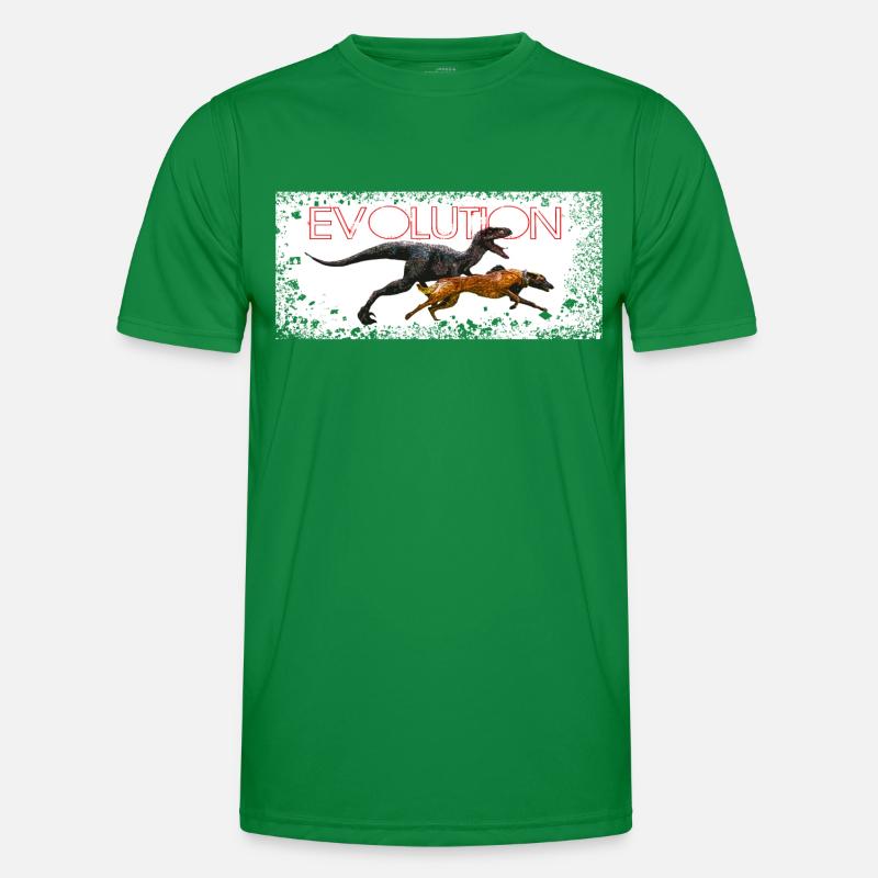 Evolution Comic Hund Männer Funktions-T-Shirt