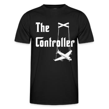 Aviation I ATC I Avion I Drôle de trafic aérien - T-shirt sport Homme - noir - Devant - AI Model Male 178 dark (178cm)