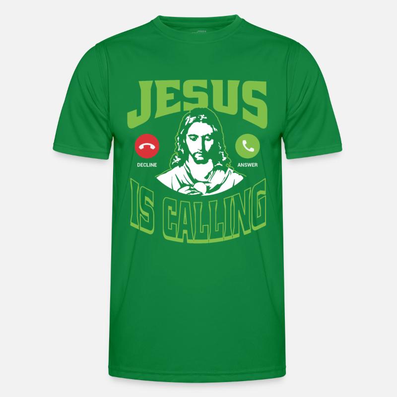 Jesus is Calling Men's Functional T-Shirt