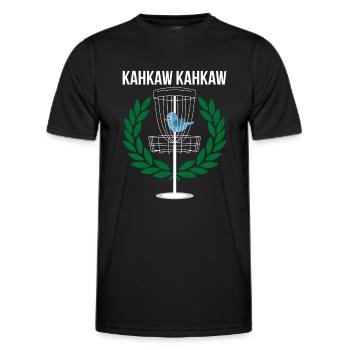 Disc Golf Birdie - Männer Funktions-T-Shirt - Schwarz - Vorne - AI Model Male 178 dark (178cm)