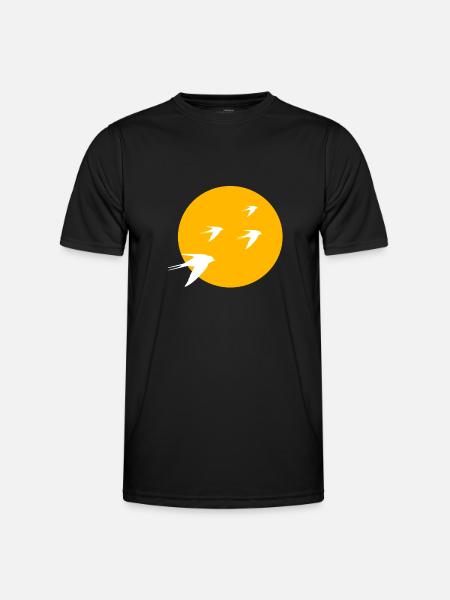 Birds bird sun - Men's Functional T-Shirt - black