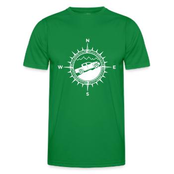 Pick up 4x4 Kompass Geländewagen - Männer Funktions-T-Shirt - Kelly Green - Vorne - AI Model Male 178 dark (178cm)