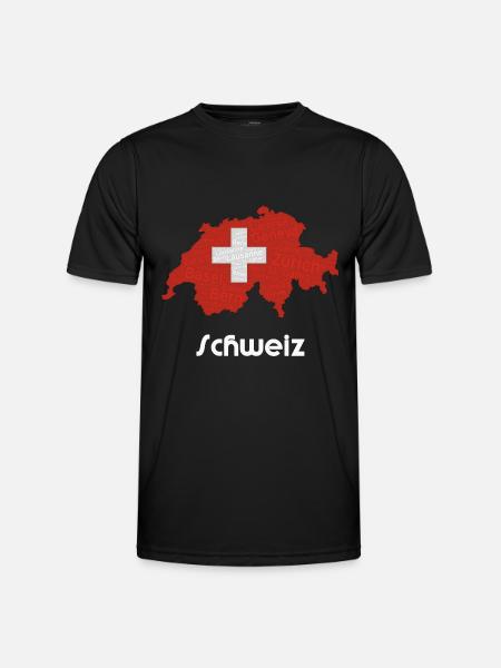Switzerland - Men's Functional T-Shirt - black