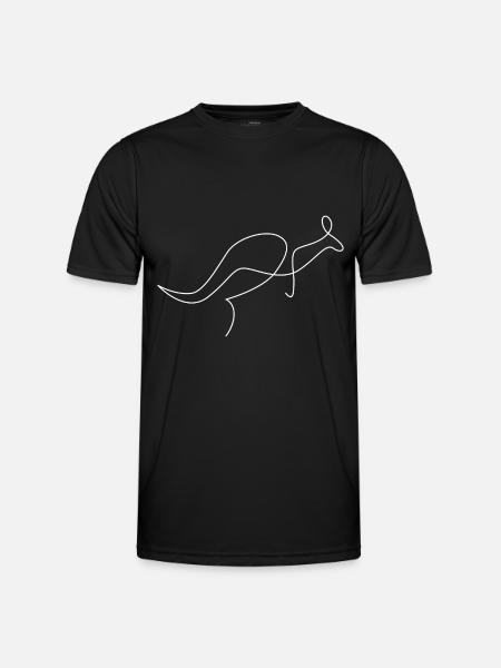 Kangaroo - Kangaroo Oneline - Men's Functional T-Shirt - black