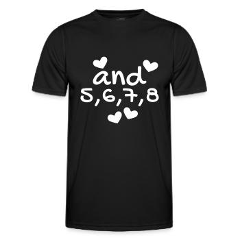 Tanzen Tanz Tanzkurs Rhythmus - Männer Funktions-T-Shirt - Schwarz - Vorne - AI Model Male 178 dark (178cm)