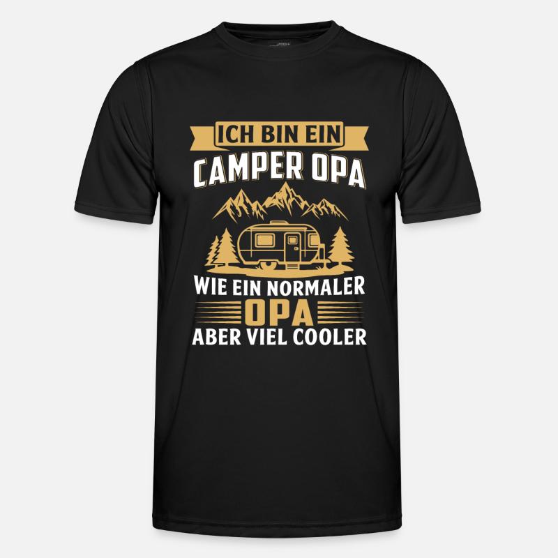 Ich bin ein camper Männer Funktions-T-Shirt