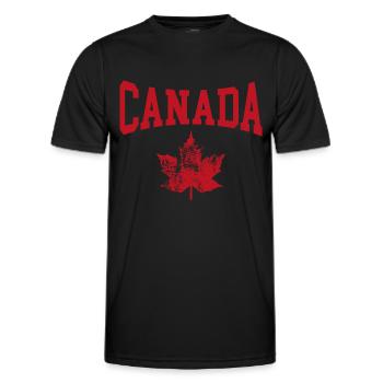 Canada - T-shirt sport Homme - noir - Devant - AI Model Male 178 dark (178cm)