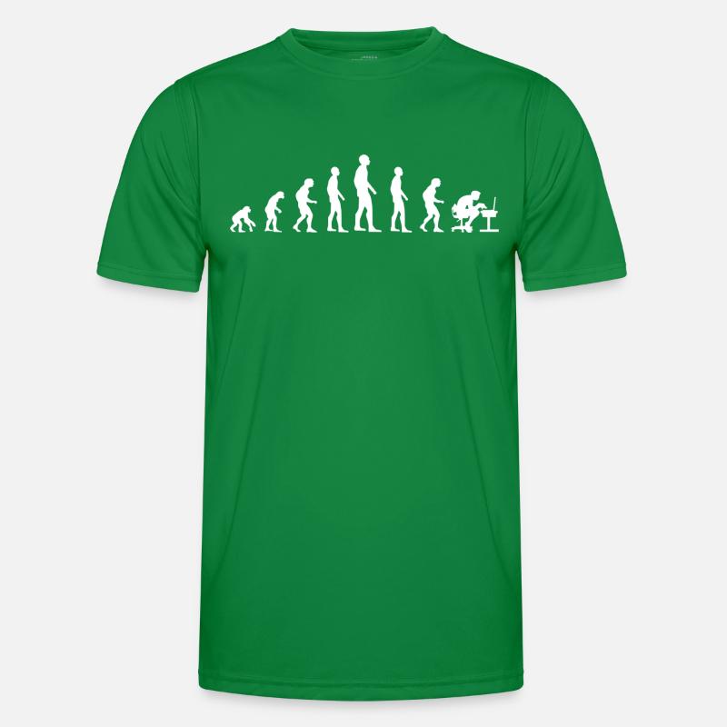 Human Evolution the Computer Gamer Generation Men's Functional T-Shirt