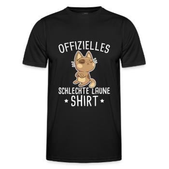Schlechte Laune Spruch Humor Geschenkidee - Männer Funktions-T-Shirt - Schwarz - Vorne - AI Model Male 178 dark (178cm)