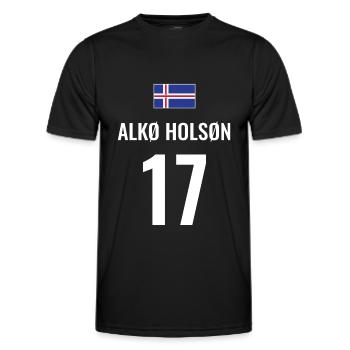 Fußball Sauf Trikot Island Mallorca Party Gruppen - Männer Funktions-T-Shirt - Schwarz - Vorne - AI Model Male 178 dark (178cm)