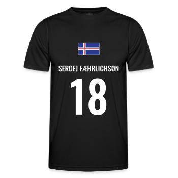 Fußball Sauf Trikot Island Mallorca Party Gruppen - Männer Funktions-T-Shirt - Schwarz - Vorne - AI Model Male 178 dark (178cm)