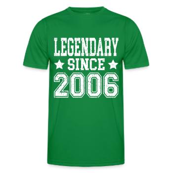 Legendary since 2006 - Männer Funktions-T-Shirt - Kelly Green - Vorne - AI Model Male 178 dark (178cm)