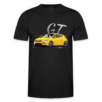 Ceed GT gelb - Männer Funktions-T-Shirt - Schwarz - Vorne - AI Model Male 178 dark (178cm)