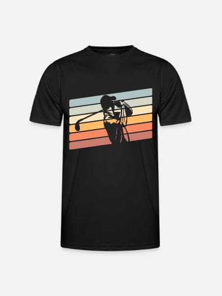 Golfeurs de golf - T-shirt sport Homme - noir