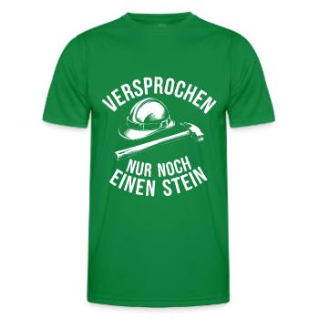 Geologenhelm Geologenhammer Geologenspruch - Männer Funktions-T-Shirt - Kelly Green - Vorne - AI Model Male 178 dark (178cm)